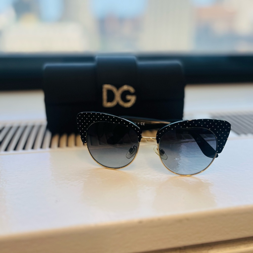 Dolce & Gabbana Black and Gold Sunglasses